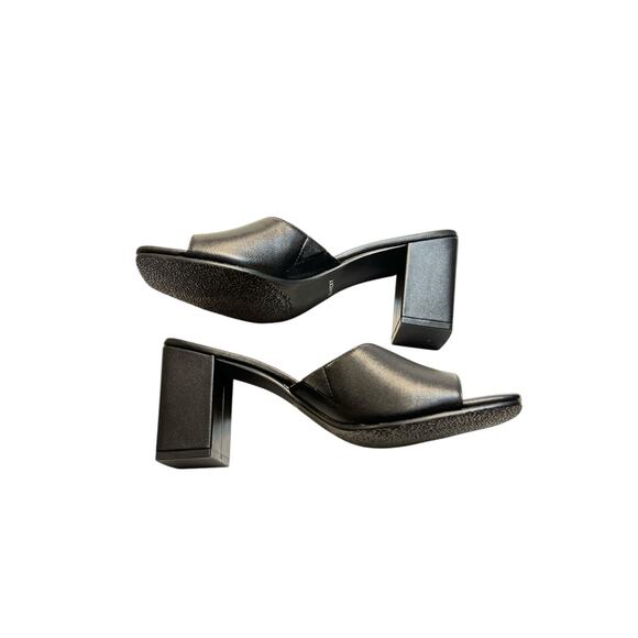 Lisa Vicky Vital Platform Slide Sandal Shoe 9 Black - Picture 5 of 9